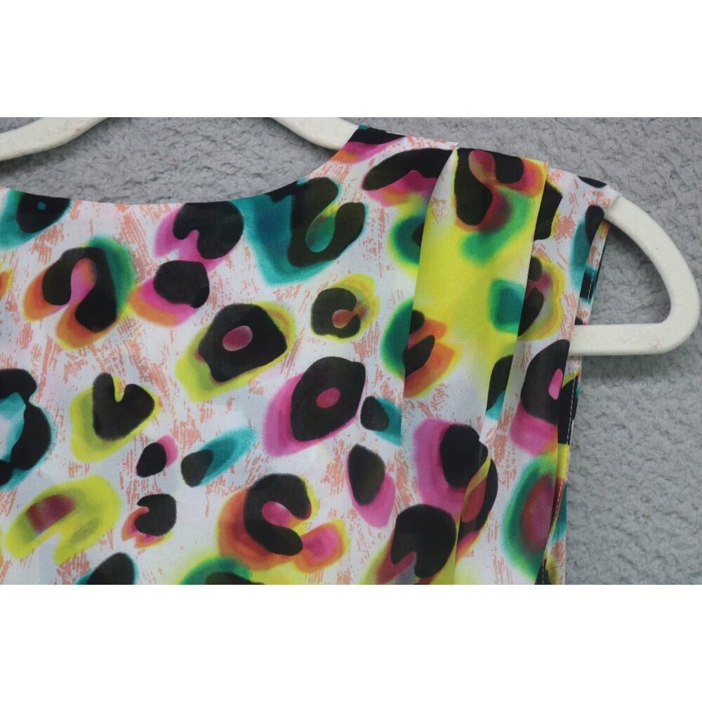 XOXO Chiffon Colorful Asymmetrical Dress-Size Medium-Pockets-Fairy-Whimsigoth - Picture 13 of 13